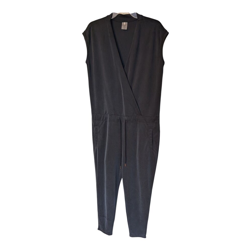 CALIA Women's Comfort Jumpsuit Size M Navy Sleeveless Minimalist Cozycore Romper - Picture 4 of 11